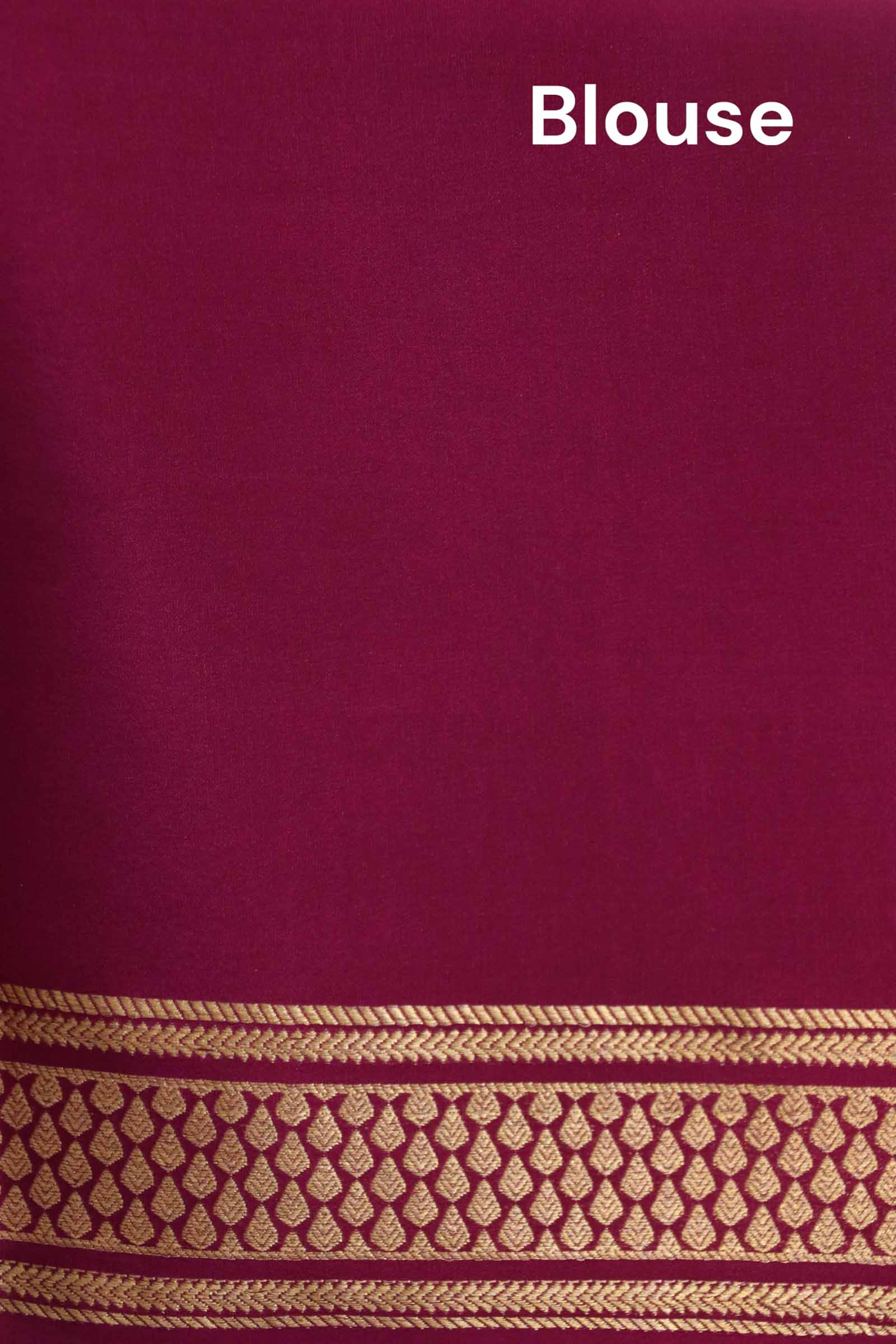 Pure Mysore Crepe Silk Saree AL212231